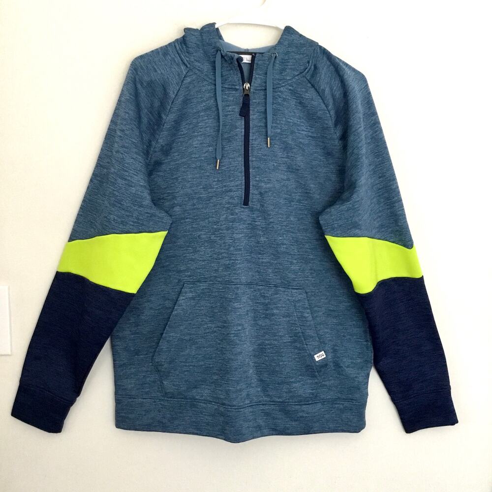 Dick's Sporting DSG Mens Sz L Half Zip Fleece Lightweight Hoodie Jacket Sweater